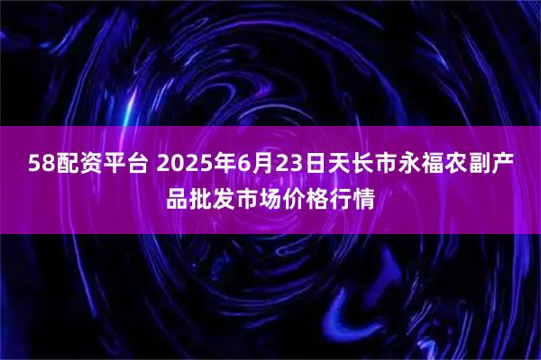 58配资平台 2025年6月23日天长市永福农副产品批发市场价格行情